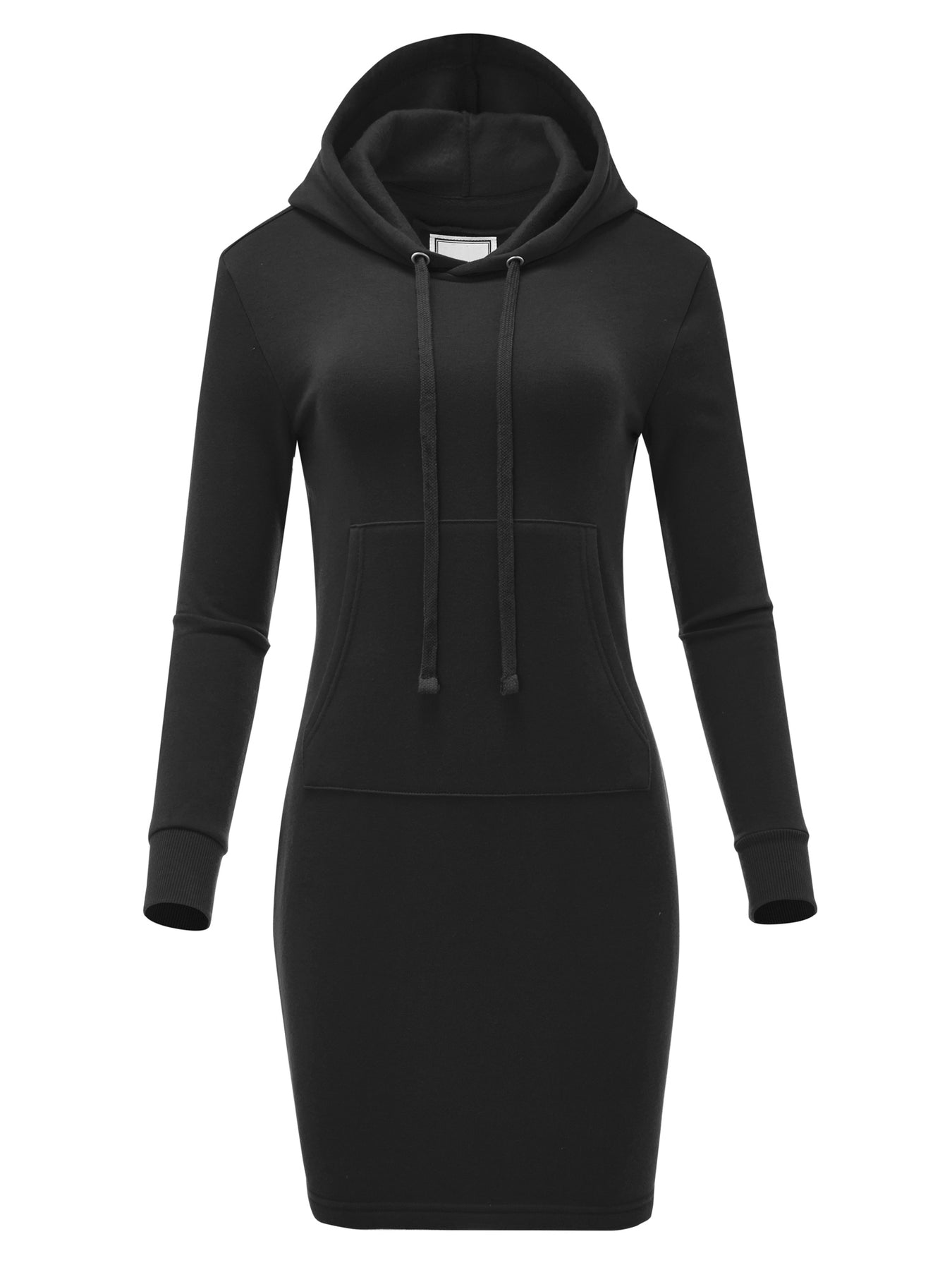 Women's Slim Fit Long Sleeve Fleece Sweater Dress (FWD1151) Fashionmille Women's Slim Fit Long Sleeve Fleece Sweater Dress (FWD1151) Fashionmille